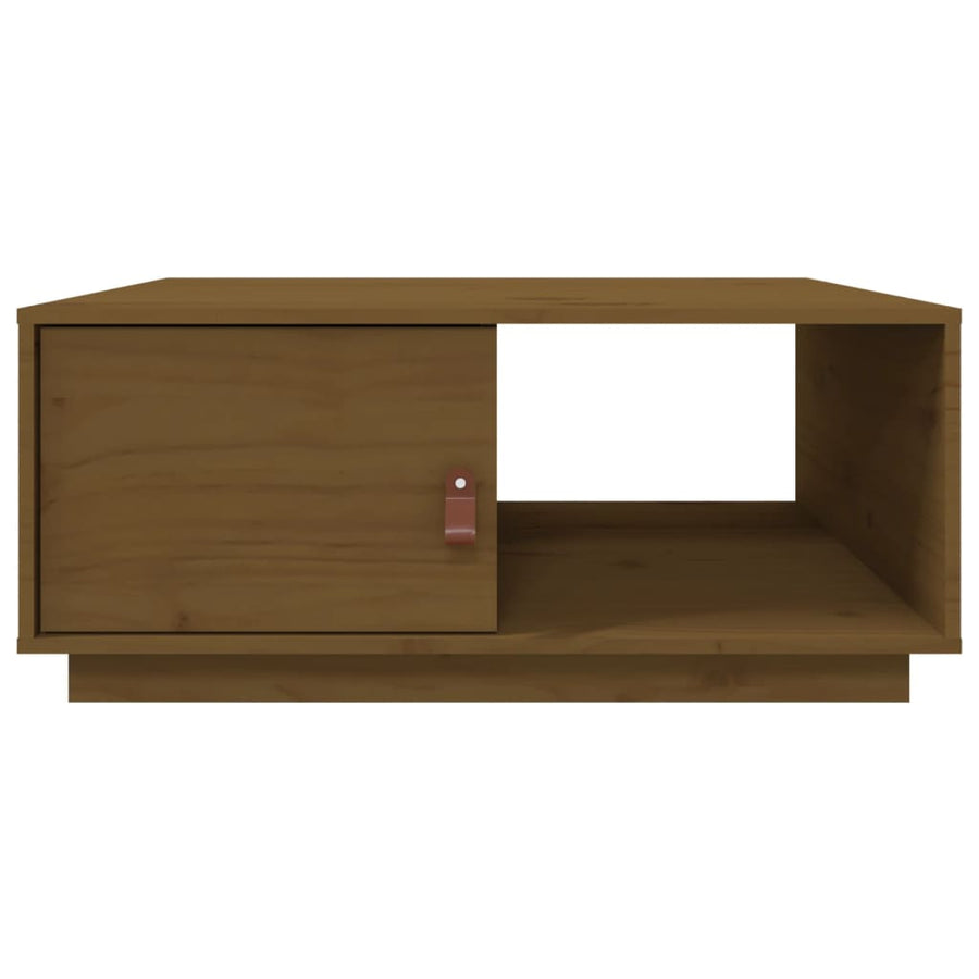 Salontafel 80X50X35,5 Cm Massief Grenenhout Honingbruin