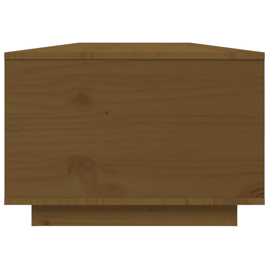 Salontafel 80X50X35,5 Cm Massief Grenenhout Honingbruin