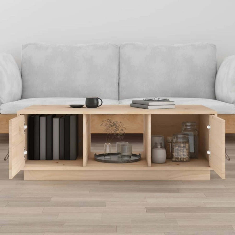Salontafel 100X50X35 Cm Massief Grenenhout