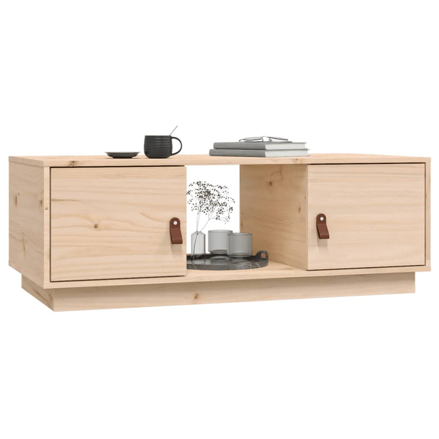 Salontafel 100X50X35 Cm Massief Grenenhout