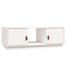 Salontafel 100X50X35 Cm Massief Grenenhout Wit