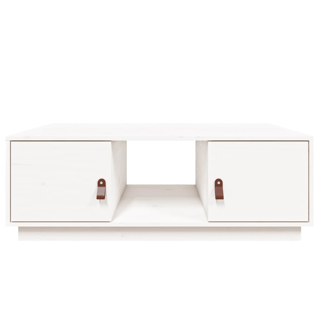 Salontafel 100X50X35 Cm Massief Grenenhout Wit