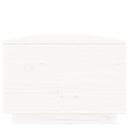 Salontafel 100X50X35 Cm Massief Grenenhout Wit