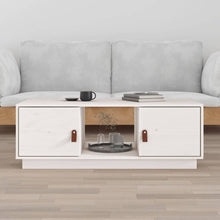 Salontafel 100X50X35 Cm Massief Grenenhout Wit