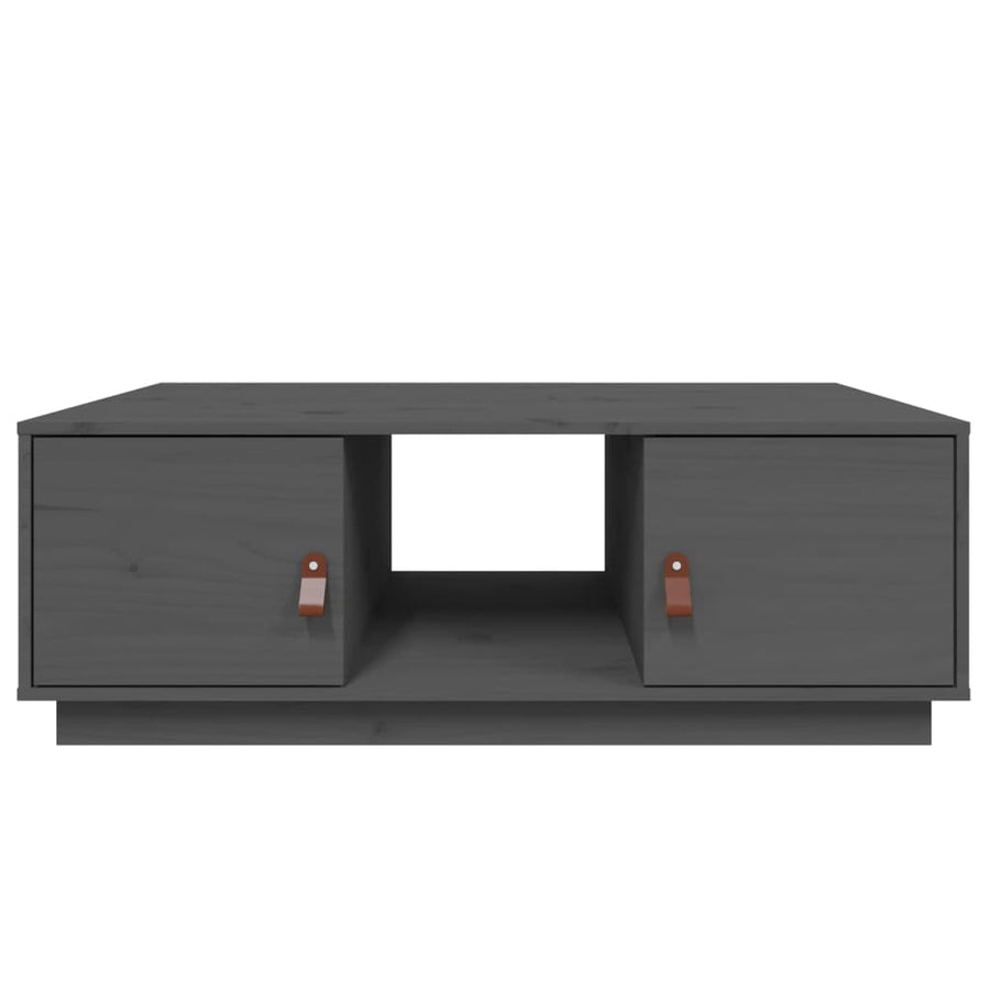 Salontafel 100X50X35 Cm Massief Grenenhout Grijs