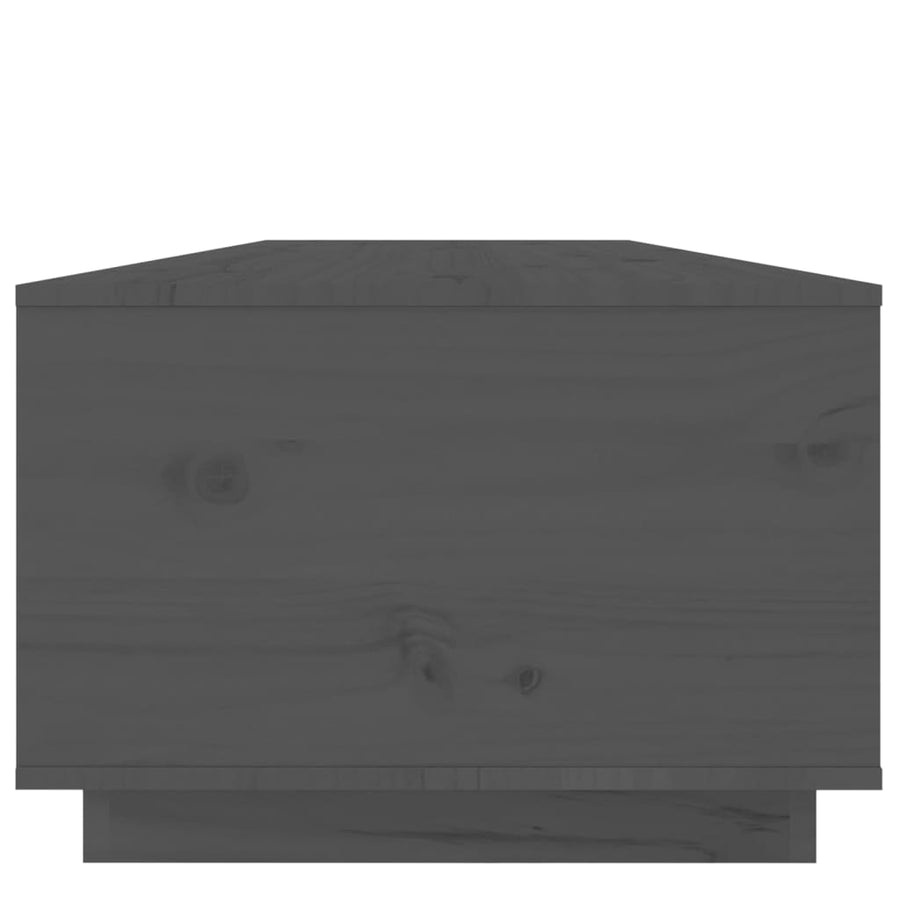 Salontafel 100X50X35 Cm Massief Grenenhout Grijs