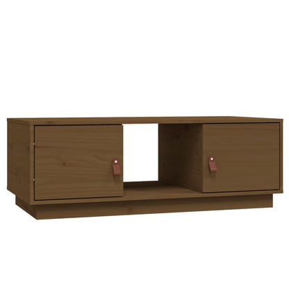 Salontafel 00X50X35 Cm Massief Grenenhout Honingbruin
