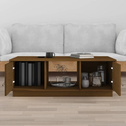 Salontafel 00X50X35 Cm Massief Grenenhout Honingbruin