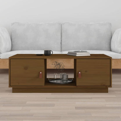 Salontafel 00X50X35 Cm Massief Grenenhout Honingbruin