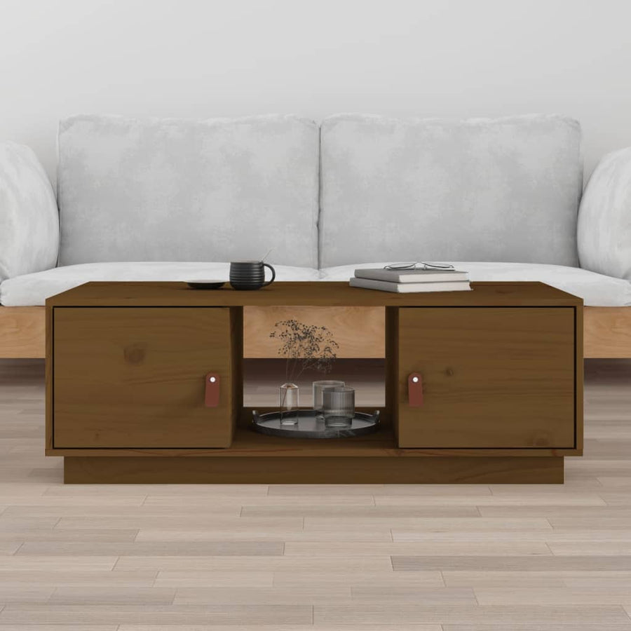 Salontafel 00X50X35 Cm Massief Grenenhout Honingbruin
