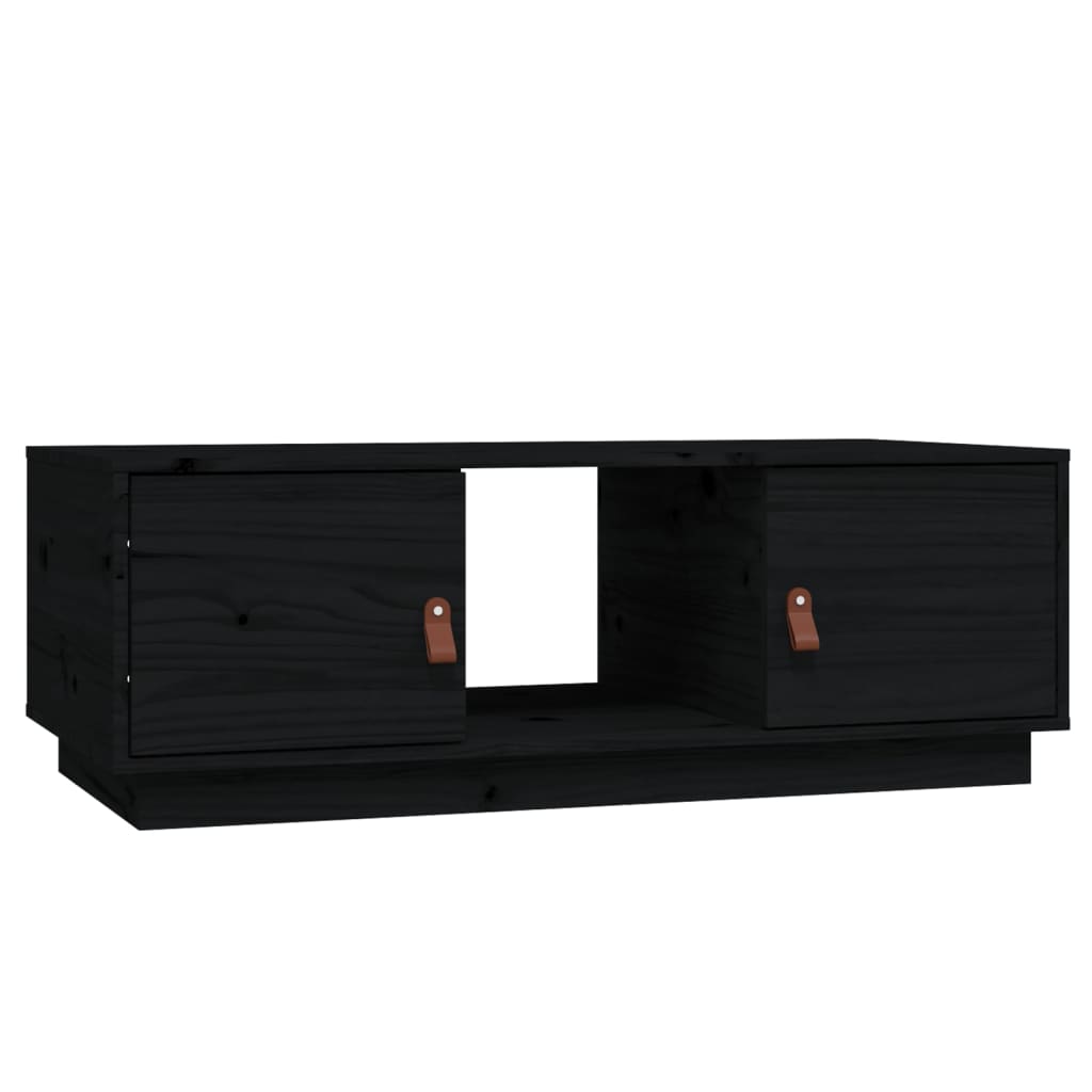 Salontafel 00X50X35 Cm Massief Grenenhout Zwart