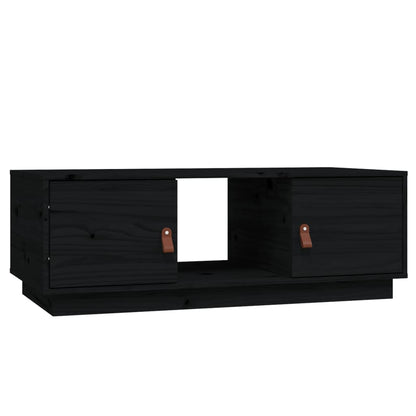 Salontafel 00X50X35 Cm Massief Grenenhout Zwart
