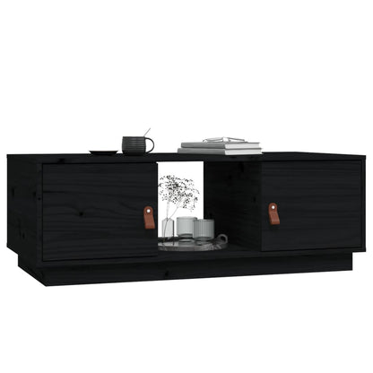 Salontafel 00X50X35 Cm Massief Grenenhout Zwart
