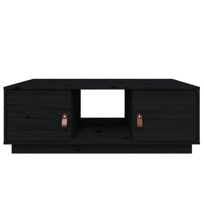 Salontafel 00X50X35 Cm Massief Grenenhout Zwart
