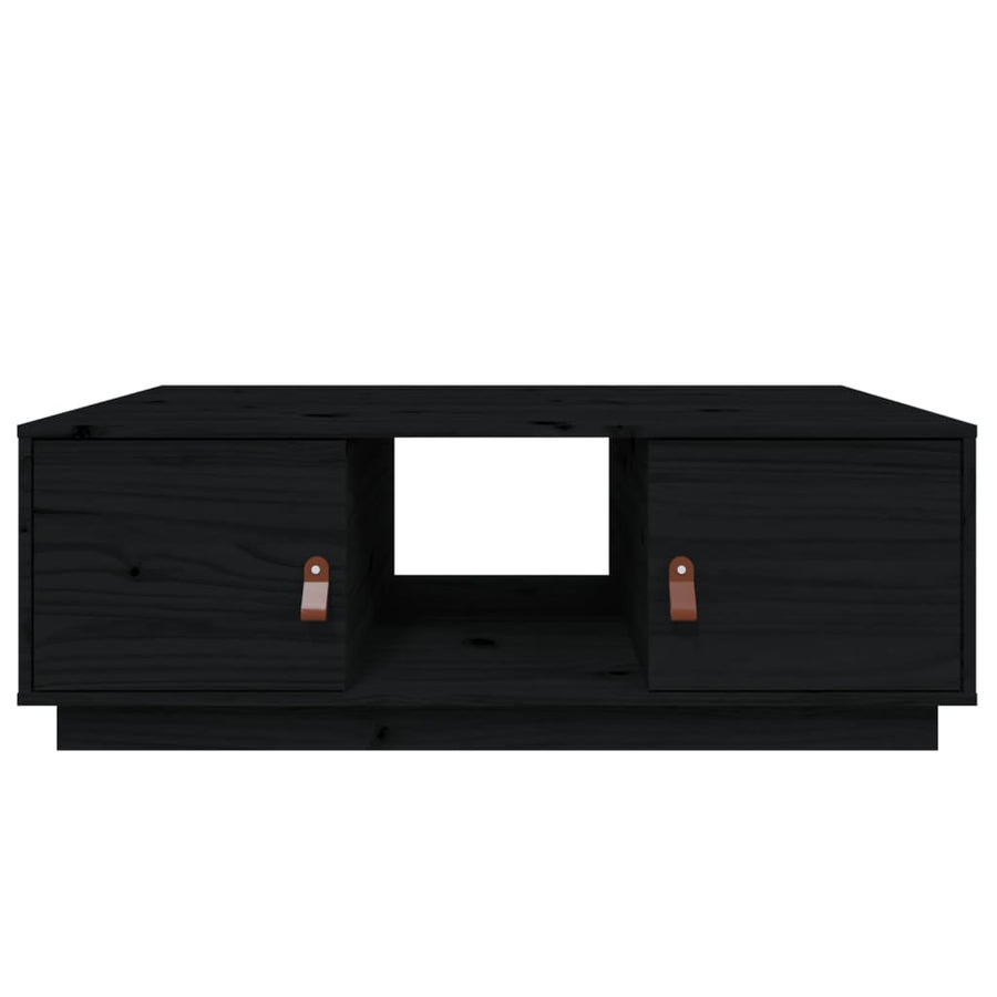 Salontafel 00X50X35 Cm Massief Grenenhout Zwart