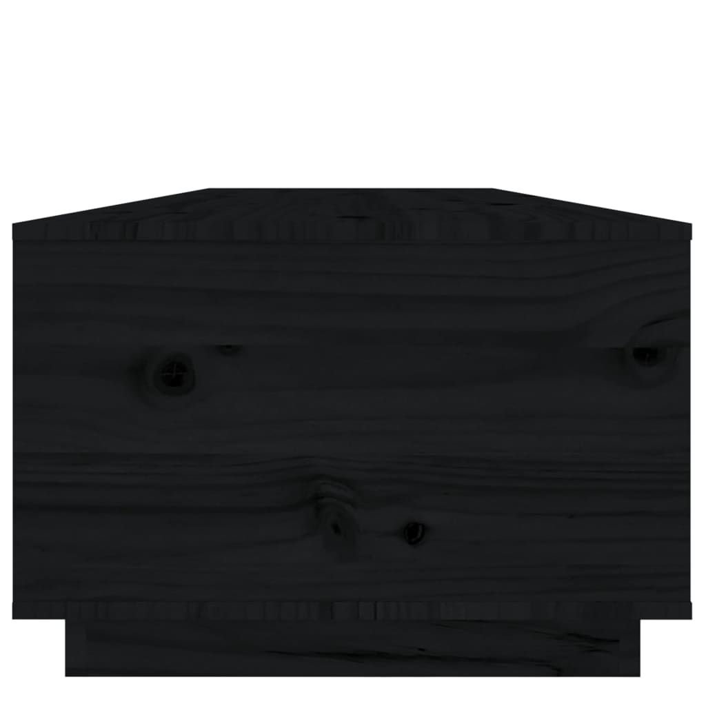 Salontafel 00X50X35 Cm Massief Grenenhout Zwart