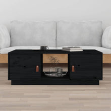 Salontafel 00X50X35 Cm Massief Grenenhout Zwart