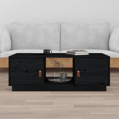 Salontafel 00X50X35 Cm Massief Grenenhout Zwart