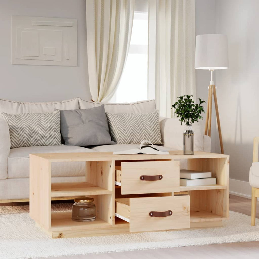 Salontafel 100X50X41 Cm Massief Grenenhout