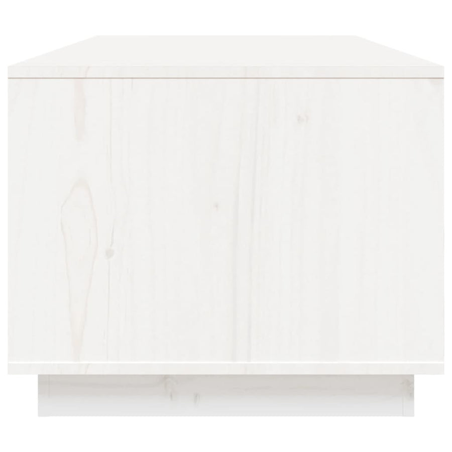 Salontafel 100X50X41 Cm Massief Grenenhout Wit
