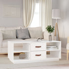Coffee table 100x50x41 cm solid pine wood white