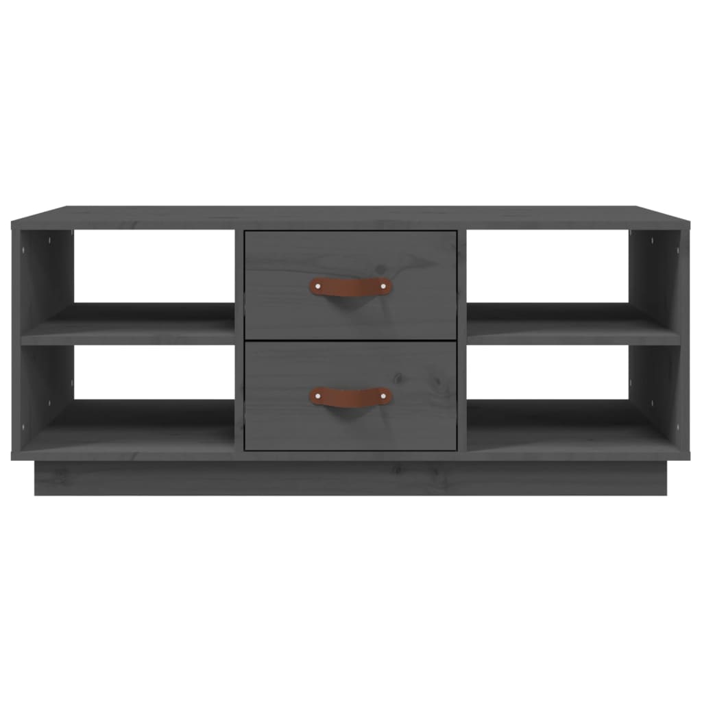 Salontafel 100X50X41 Cm Massief Grenenhout Grijs