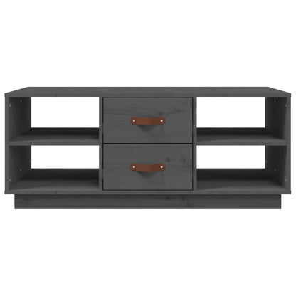Salontafel 100X50X41 Cm Massief Grenenhout Grijs