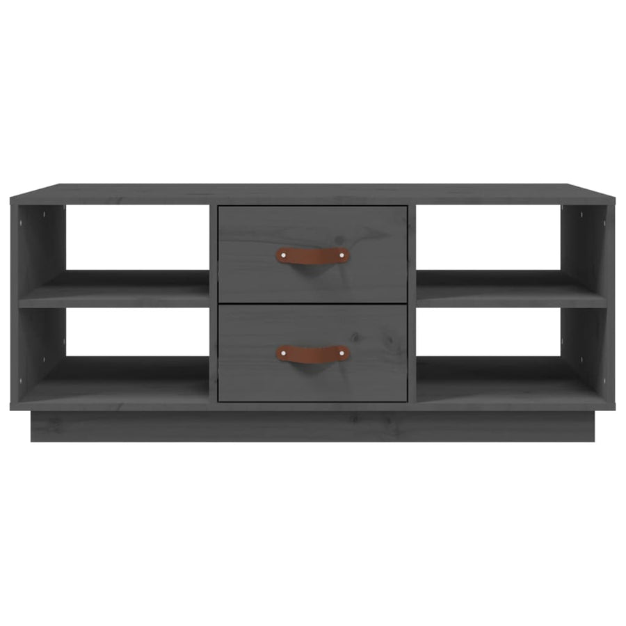 Salontafel 100X50X41 Cm Massief Grenenhout Grijs