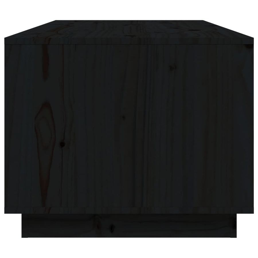Salontafel 100X50X41 Cm Massief Grenenhout Zwart