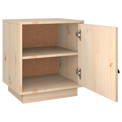 Nachtkastje 40X34X45 Cm Massief Grenenhout 1 Naturel