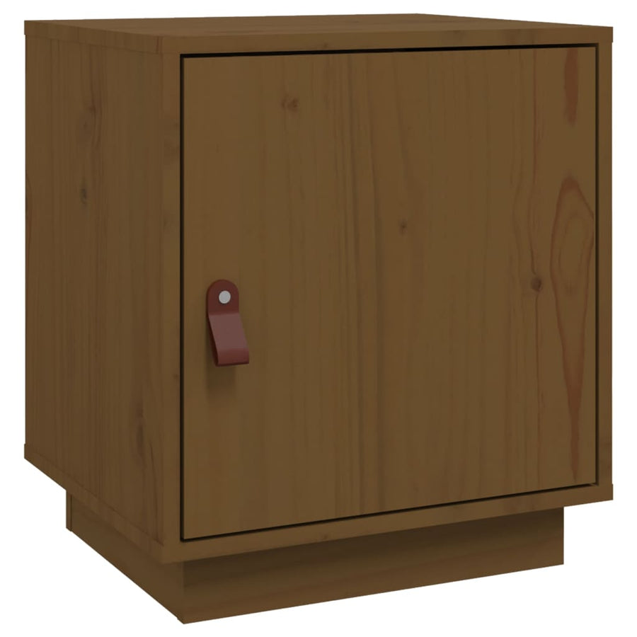 Nachtkastje 40X34X45 Cm Massief Grenenhout Honingbruin