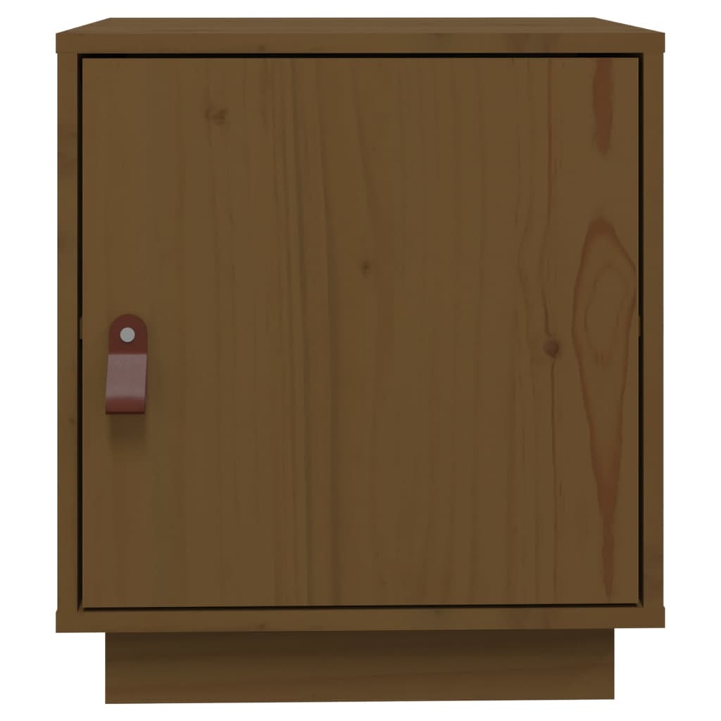 Nachtkastje 40X34X45 Cm Massief Grenenhout Honingbruin