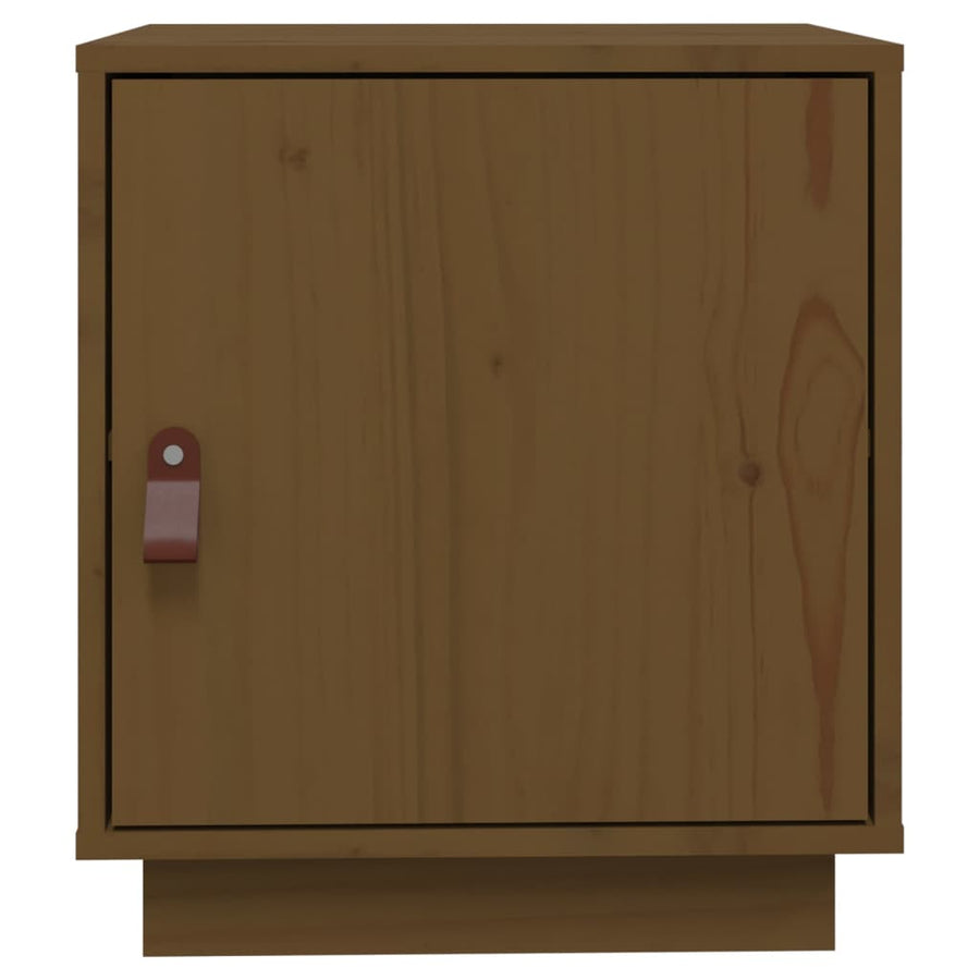Nachtkastje 40X34X45 Cm Massief Grenenhout Honingbruin