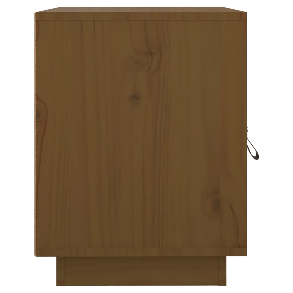 Nachtkastje 40X34X45 Cm Massief Grenenhout Honingbruin