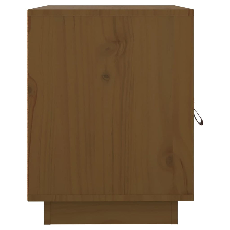 Nachtkastje 40X34X45 Cm Massief Grenenhout Honingbruin
