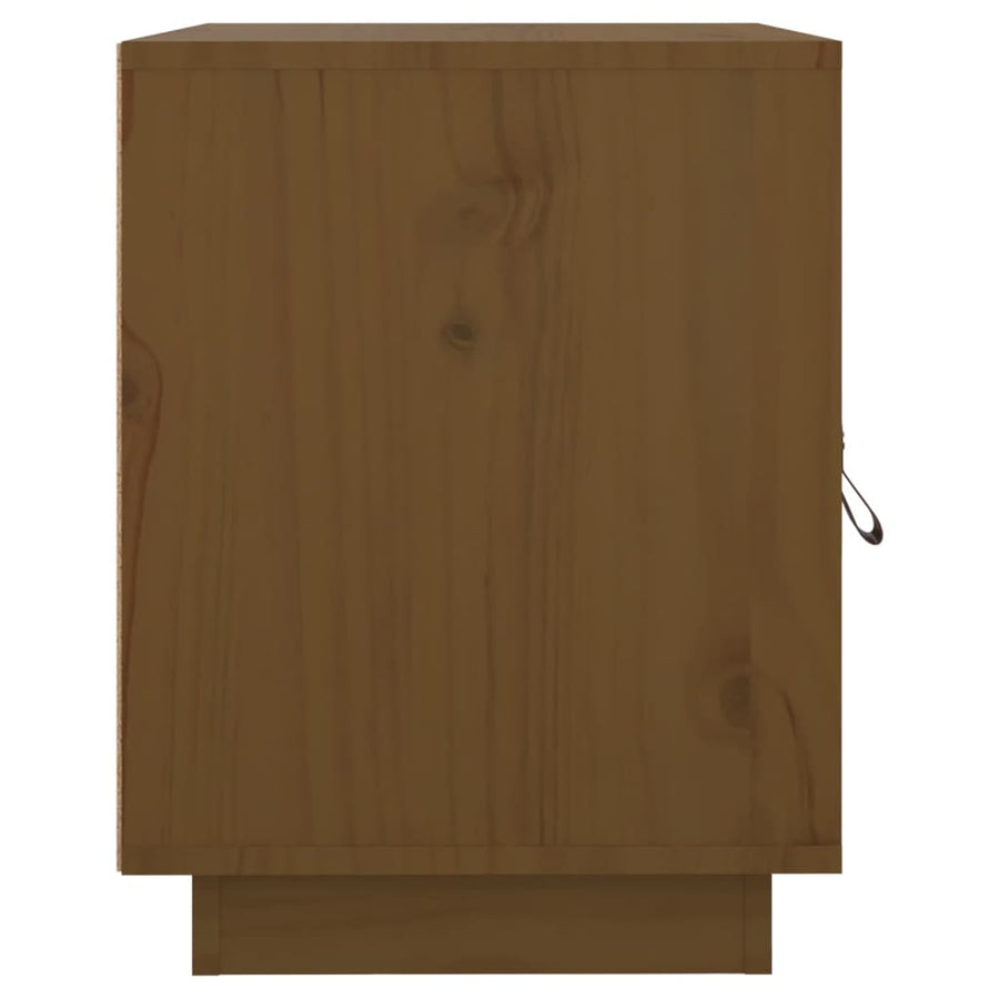 Nachtkastjes 2 St 40X34X45 Cm Massief Grenenhout Honingbruin