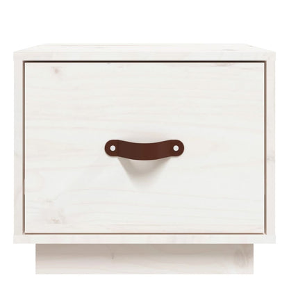 Nachtkastjes 2 St 40X34X35 Cm Massief Grenenhout Wit