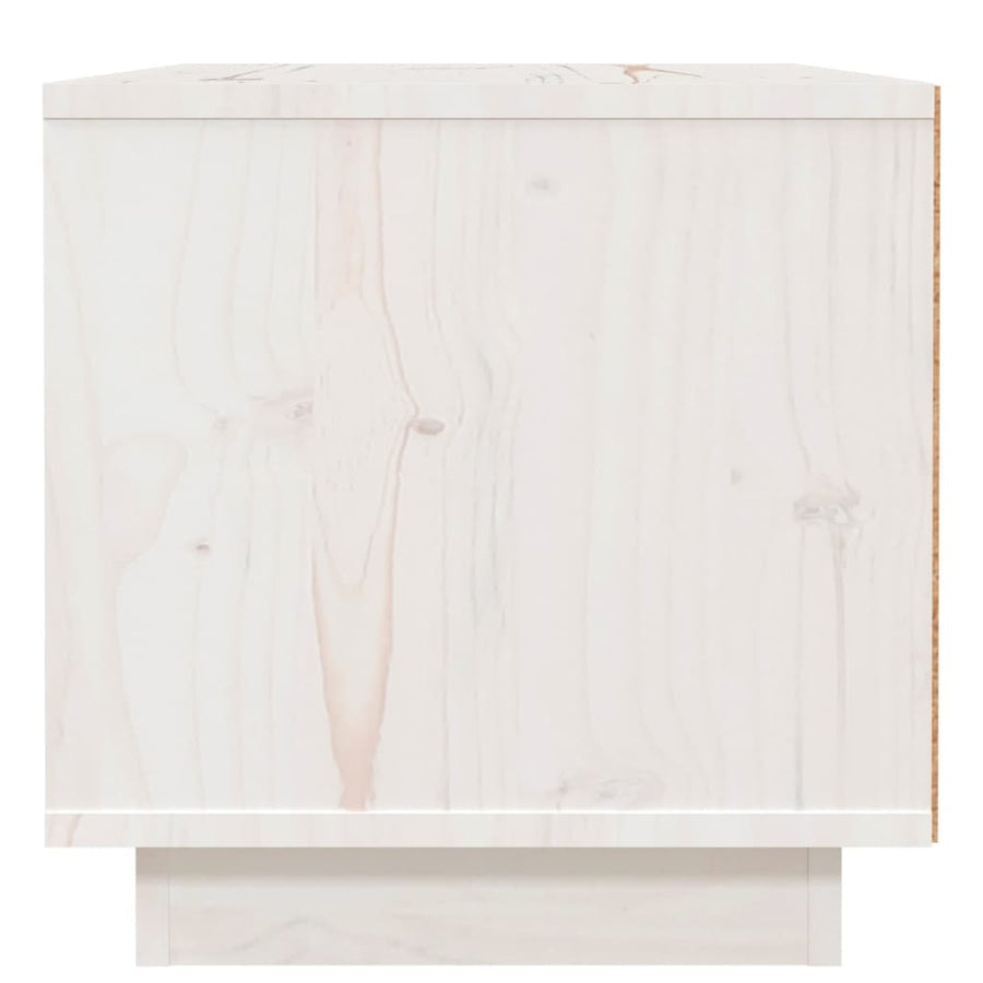Nachtkastjes 2 St 40X34X35 Cm Massief Grenenhout Wit
