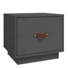 Nachtkastje 40X34X35 Cm Massief Grenenhout Grijs