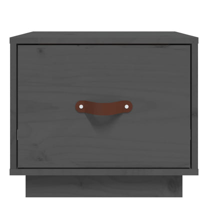 Nachtkastjes 2 St 40X34X35 Cm Massief Grenenhout Grijs