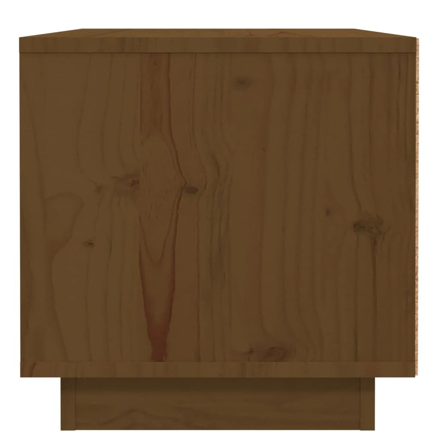 Nachtkastjes 2 St 40X34X55 Cm Massief Grenenhout Honingbruin
