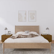 Nachtkastjes 2 st 40x34x55 cm massief grenenhout honingbruin