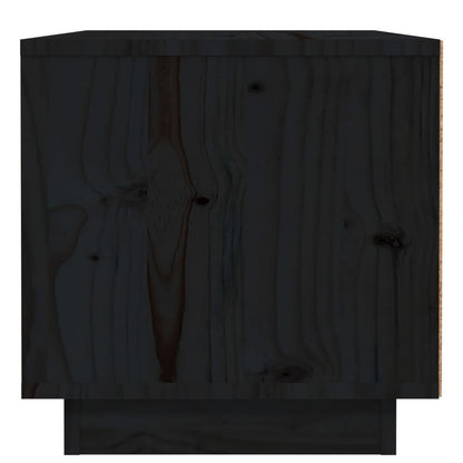 Nachtkastjes 2 St 40X34X35 Cm Massief Grenenhout Zwart