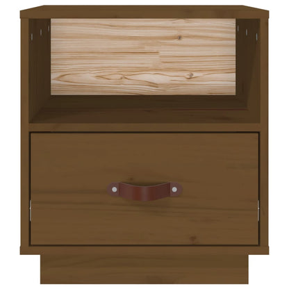 Nachtkastjes 2 St 40X34X45 Cm Massief Grenenhout Honingbruin