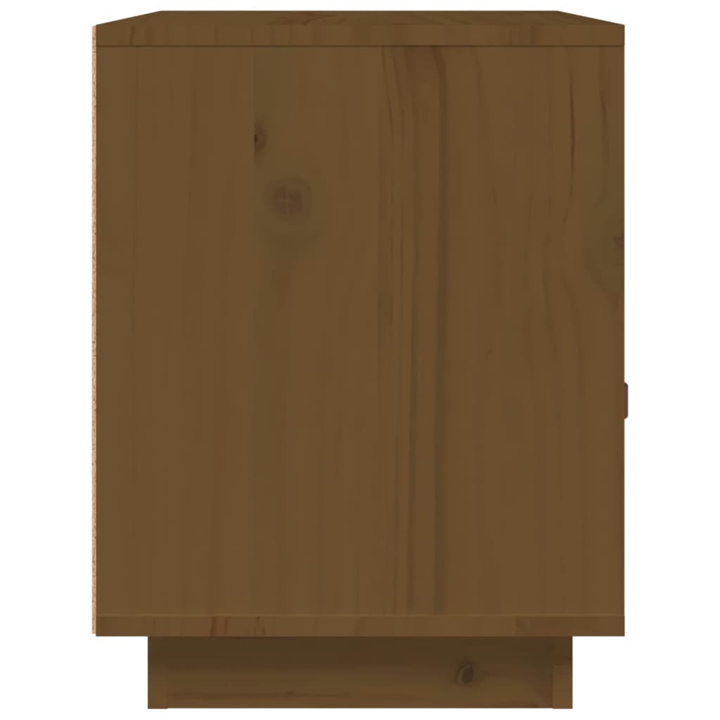 Nachtkastjes 2 St 40X34X45 Cm Massief Grenenhout Honingbruin