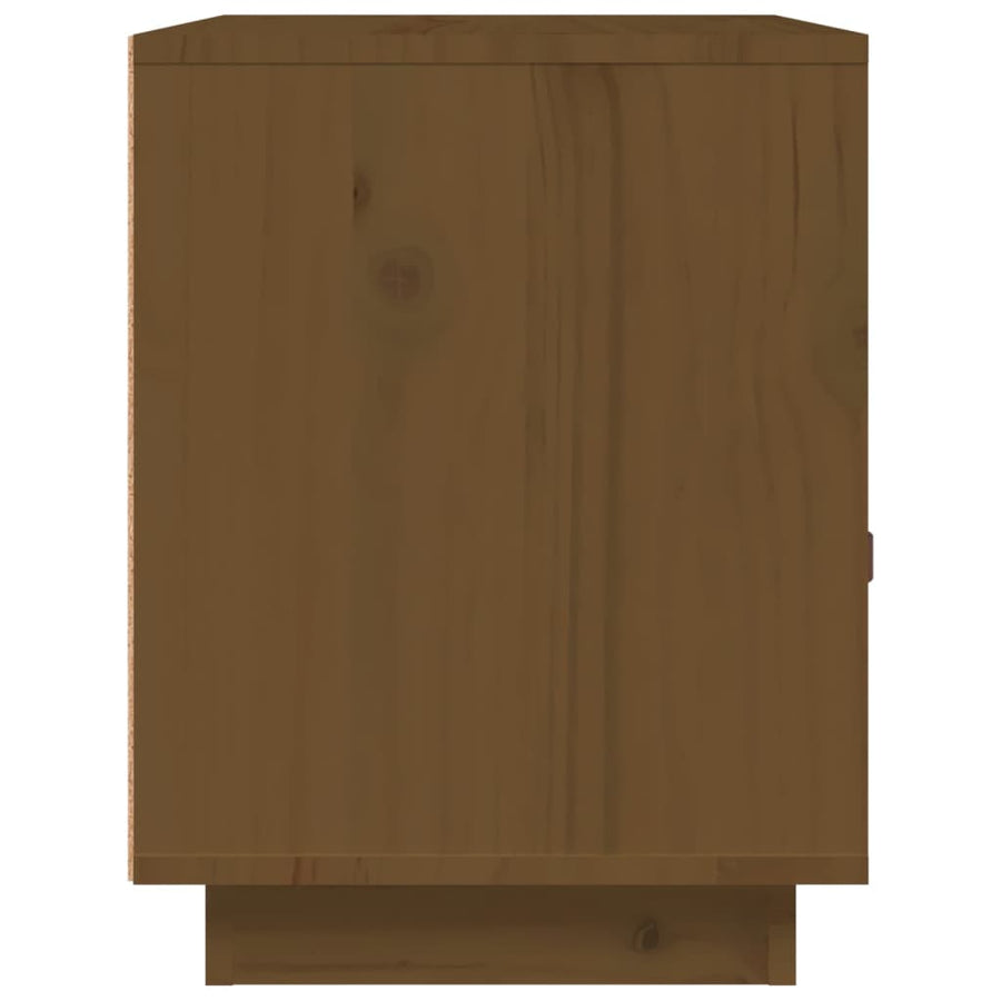 Nachtkastjes 2 St 40X34X45 Cm Massief Grenenhout Honingbruin