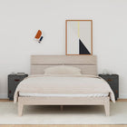 Bedside tables 2 pcs 40x34x55 cm solid pine wood grey
