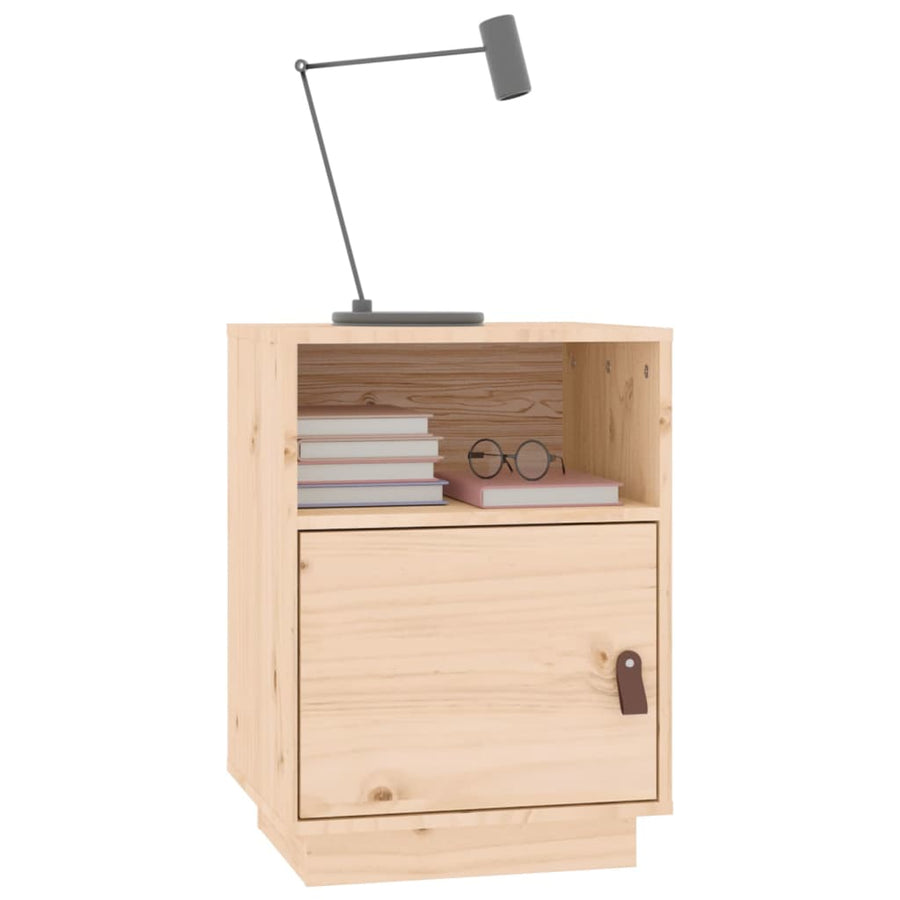 Nachtkastjes 40X34X55 Cm Massief Grenenhout 2 Naturel
