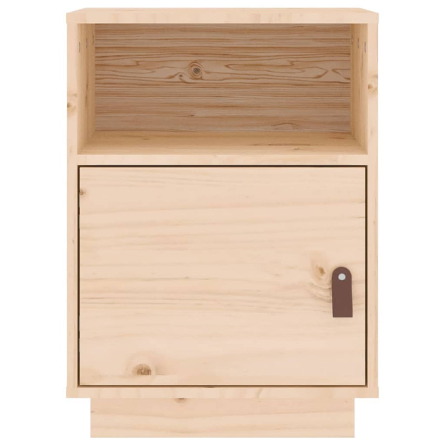 Nachtkastjes 40X34X55 Cm Massief Grenenhout 2 Naturel