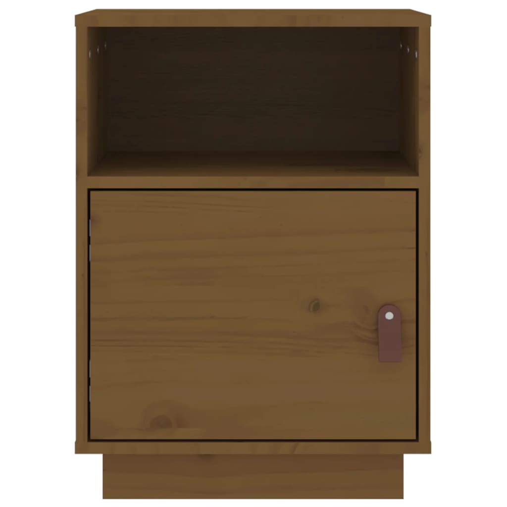 Nachtkastje 40X34X55 Cm Massief Grenenhout Honingbruin